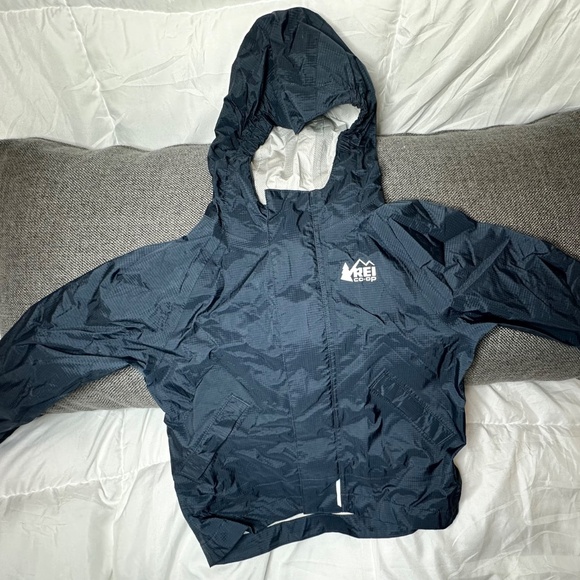 REI BABY INFANT Blue Rain Jacket AND REI Gloves - Picture 4 of 5